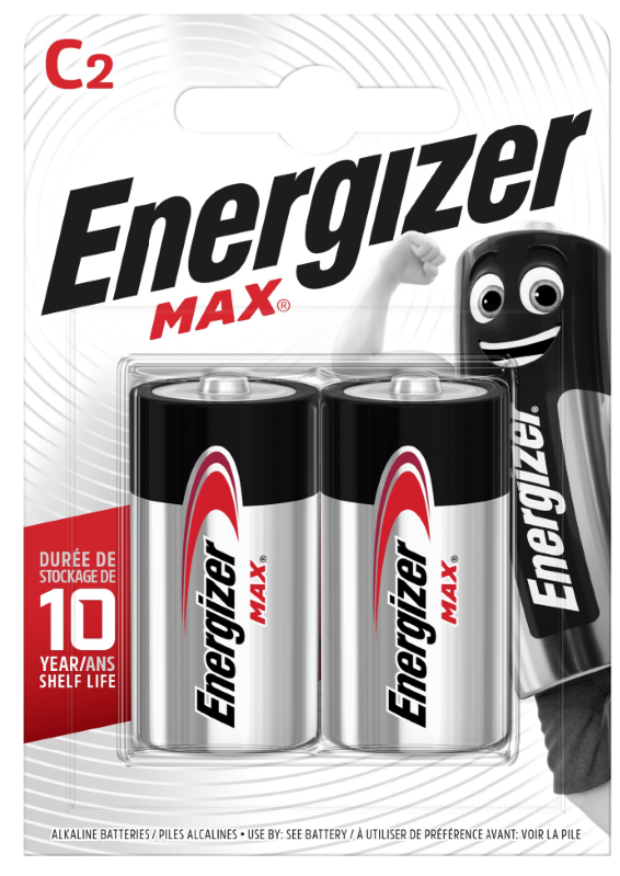 Элемент питания ENERGIZER E93/LR14 MAX BP2 E302306700