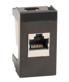 DKC  VIVA  Розетка  Черный   RJ-12,VIVA,1 модуль 45218