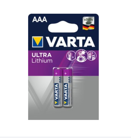 Элемент питания VARTA 6103.301.402 LITHIUM LR03  BP2