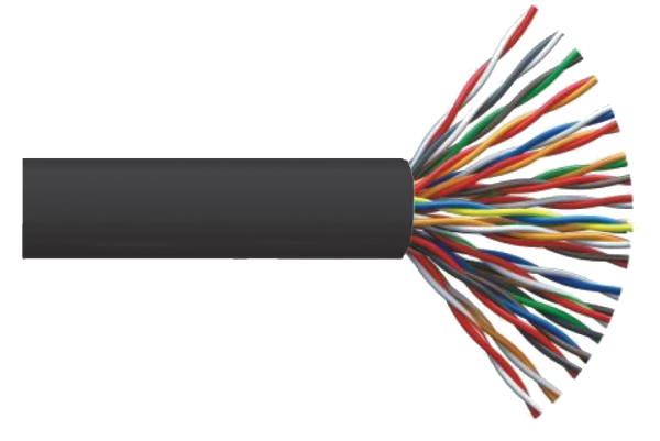 UTP, кат.5E 25х2х24AWG solid, LDPE, 305м, черный кабель