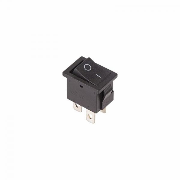 Выключатель клавишный 250V 6А (4с) ON-OFF черный  Mini  (RWB-208, SC-768)  REXANT 36-2146