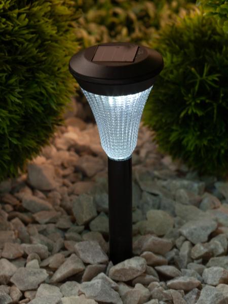 Светильник садово -парковый ЭРА  SL-PL31 пластик, черный, 31 см   солнечная батарея