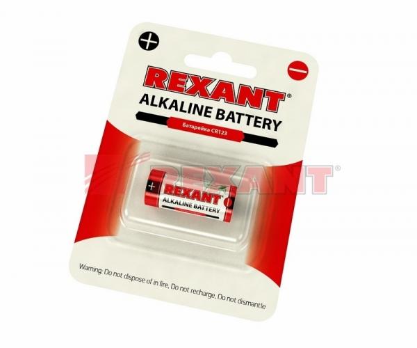 Элемент питания REXANT CR123 BL1 30-1111