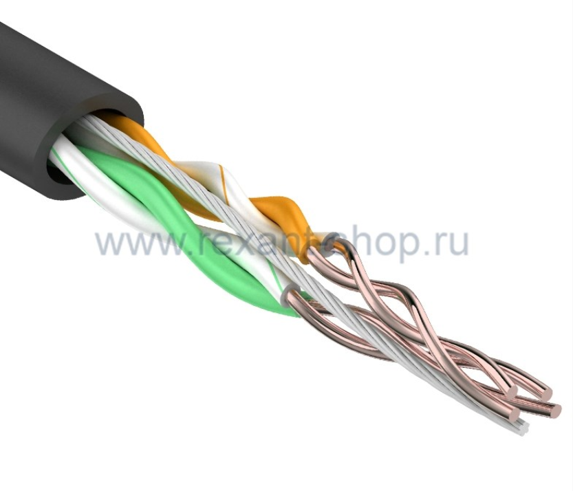 UTP 2PR 24AWG CAT5e 305м OUTDOOR REXANT кабель 01-0025