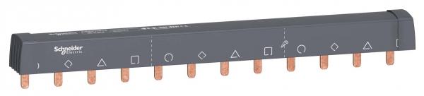 Шинка гребенчатая 4П (NL1L2L3…) 12 модулей 18мм 100А разрезаемая Schneider Electric A9XPH412
