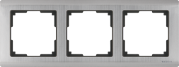 Werkel  Metallic Глянцевый Никель Рамка 3-местная WL02-Frame-03 a028861
