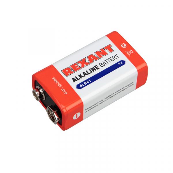 Элемент питания REXANT 6LR61 Крона 9V 600mAh BL1 (кратно 1) 30-1061