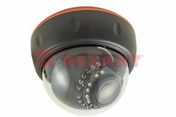 Купольная камера AHD 1.0Мп (720P), объектив 2.8-12 мм., ИК до 30 м. 45-0135