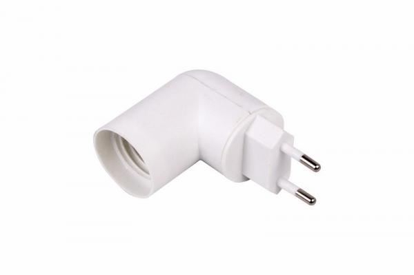 Переходник цокольный AC 220V-E14 с выключателем REXANT 11-8883