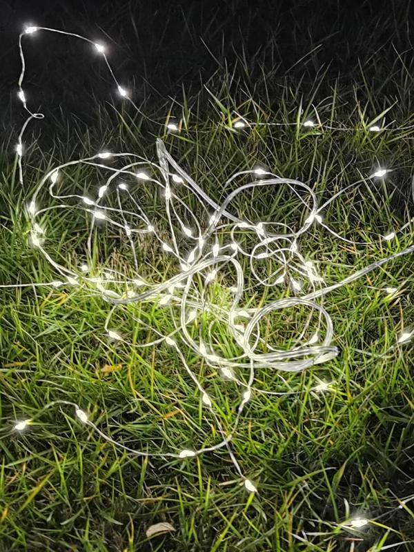 Гирлянда светодиодная 100LED 10м на солнечной батарее аккумулятор NI-MH 300мА.ч КОСМОС KOC_SOL197