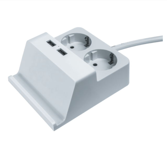 Удлинитель Navigator 61 457 NPE-USB03-02-150-E-3X1с/з 2 гн.1.5м USB2.1A
