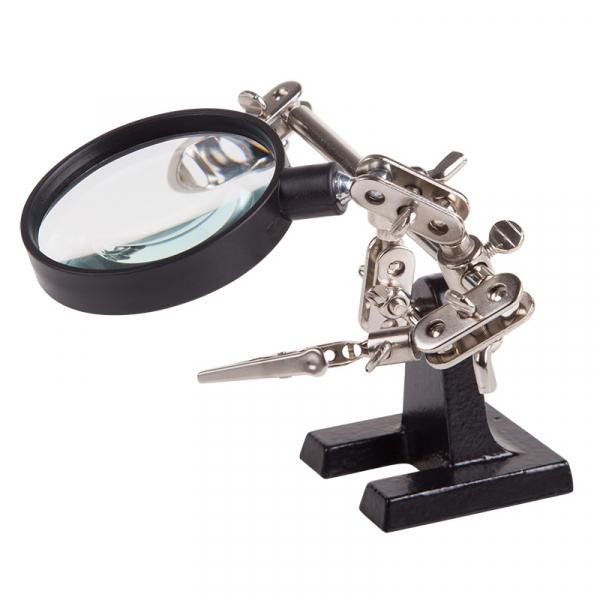 Держатель "третья рука" с лупой х2.5  (HT-390)  (ZD-10R)  REXANT 12-0251-4