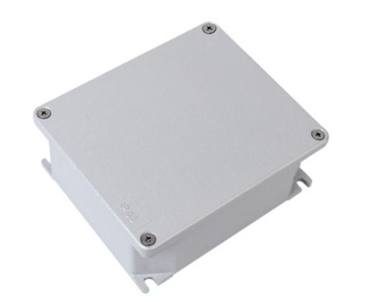 Коробка ответвительная алюминиевая окрашенная,IP66, RAL9006, 128х103(100)х55мм