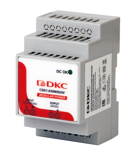 Источник бесперебойного питания ДКС MODULAR POWER, 1p, 30 Вт, 1.25 А 24 В