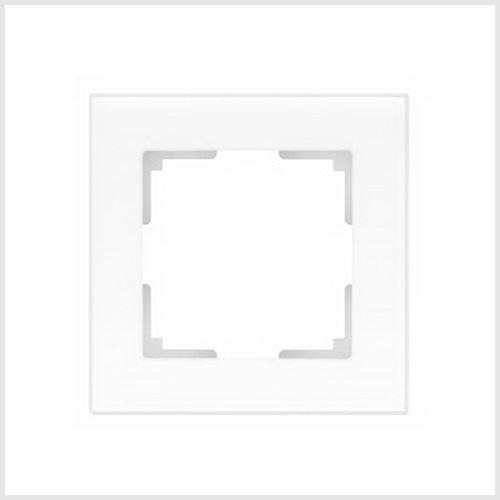 Werkel  Favorit Белый Матовый Рамка 1-местная стекло WL01-Frame-01 a036576
