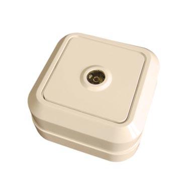 Makel  Менекше Крем Розетка ТВ IP20 открытая установка 45207