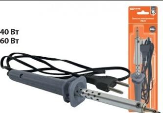 Электропаяльник TDM 40 Вт 220В ПЭ-40  с жалом типа "конус", в комплекте подставка, "Гранит"