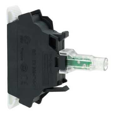 КОНТ. БЛОК СО СВЕТОДИОДОМ, ЗЕЛЕНЫЙ, 230В Schneider Electric ZBVM35