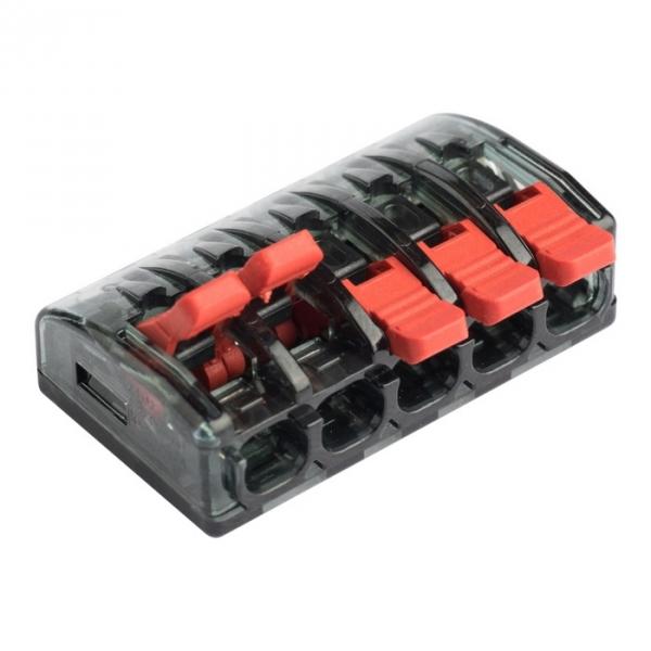 EKF СМК 221-415 Клемма 5 отв. 0.2-4.0 мм2 (4шт.) PROxima plc-smk-221-415r