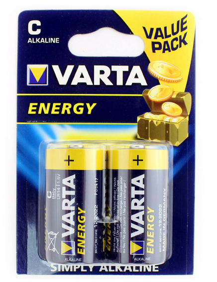 Элемент питания VARTA 4114.229.412 "ENERGY" LR14 BP2