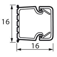 Кабель-канал  белый  16x16  METRA  Legrand (кратно 2)