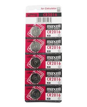 Элемент питания Maxell Micro Lithium Cell CR2016(3V) BL-5 (кратно 5)