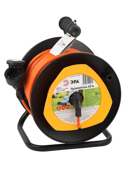 Удлинитель силовой ЭРА RPx-1e-3x1.5-40m на п. катушке c/з 40м 1 гн ПВС 3х1.5