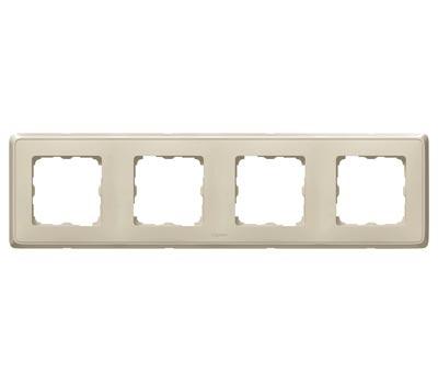 Legrand  Cariva  Слоновая Кость Рамка 4-местная скрытая установка IP20 /773754