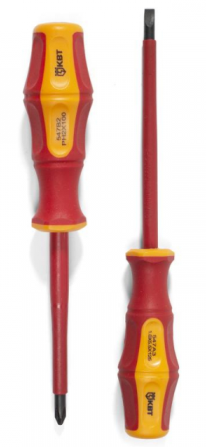 Отвертка диэлектрическая "Профи" 4.0*100 (КВТ)
