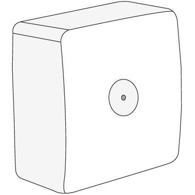 Коробка распаячная ОП для кабель-каналов 75х75х34 In-liner Classic SDMN  Бел. DKC 00677
