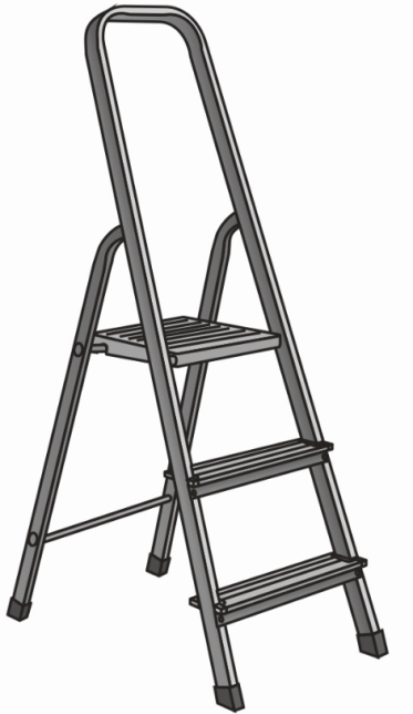 Стремянка  3 ст., сталь 57см, СК3, Народная TDM