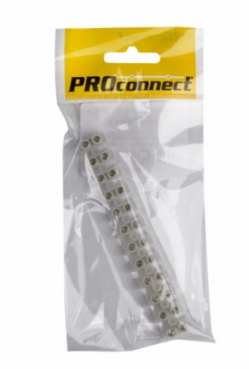 Колодка клеммная  КВ-6  6А  6мм  PROCONNECT Индивидуальная упаковка 1 шт 07-5006-9