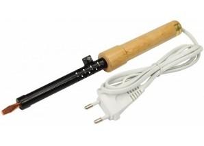 Электропаяльник REXANT 40Вт 220В ЭПСН ПД деревянная ручка  (12-02400) 12-0240