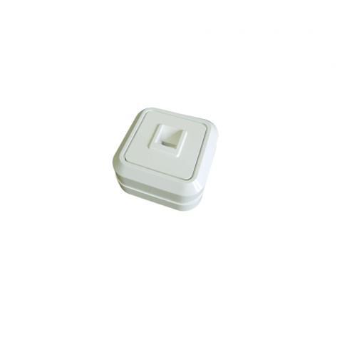 TDM  Ладога  Белый Розетка телефонная (RJ-11) открытая установка IP20 SQ1801-0021