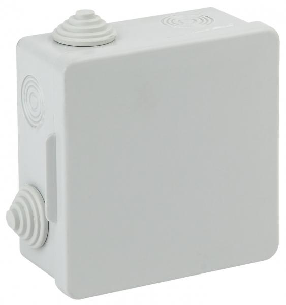 KOR-100-100-50-8g ЭРА Коробка распаячн. открытой установки КОР 100х100х50мм с гермовводами 8 вх. IP54