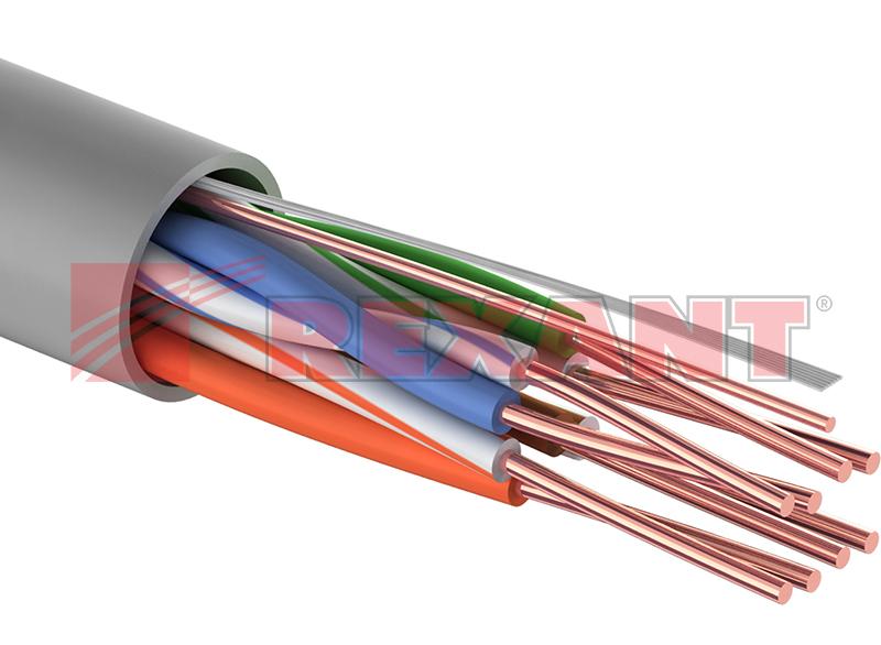 UTP 4PR 24AWG CAT5e 305м (медь) REXANT кабель 01-0043