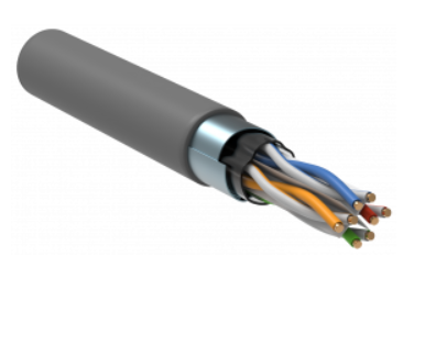 F/UTP категория 6 4x2х23AWG solid, PVC, 305м, серый кабель связи витая пара ITK
