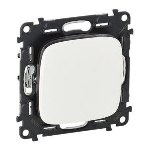 Legrand  Valena  ALLURE Белый Переключатель 10АХ 250В с лицевой панелью, безвинтовые зажимы 752706