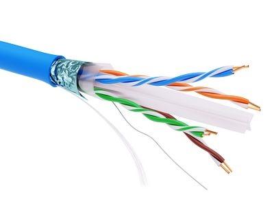 F/UTP 4х2 CAT6, LSZH, синий кабель (DKC)