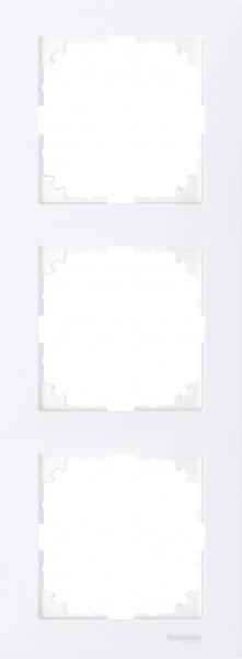 Schneider Electric M-Pure Бриллиантовый белый Рамка 3-местная,  MTN4030-3625