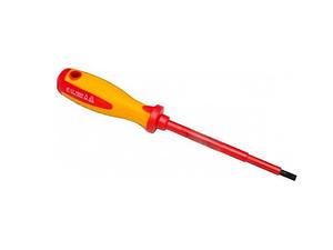 Отвертка шлицевая диэлектрическая SL 4x100мм, 1000 В, Insulated CrMo, двухкомп.рукоятка// MATRIX PROFESSIONAL 12916