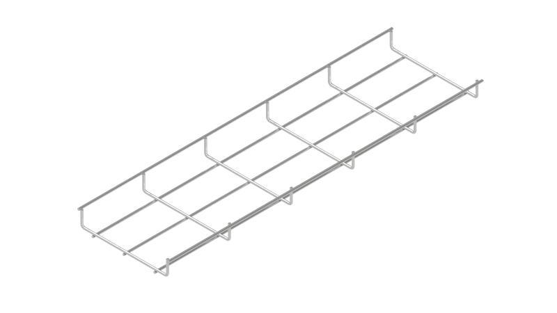 Лоток проволочный 100х35 L3000 сталь 4мм PL35-100-3000 оцинк. КМ LO0650