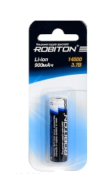 Аккумулятор ROBITON 14500 (АА) 900мАч с защитой BL1