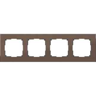 Werkel  Aluminium Коричневый Алюминий Рамка 4-местная WL11-Frame-04 a033748