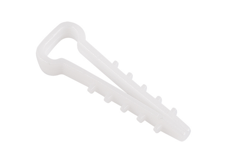 Дюбель-хомут 5х8 мм для прямоугольного кабеля белый (50 шт)    НПП Салют 99742