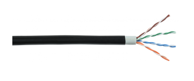 ITK Каб. в. п. U/UTP кат. 5E 4х2х24AWG solid LSZH/LDPE чер.