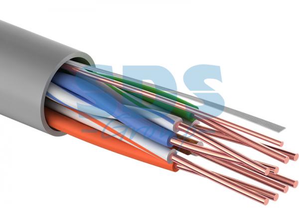 UTP категория 5Е 4 пары 4PR 24AWG 100м (медь) 100МГц, PVC серый кабель REXANT цена за 100м 01-0043-100