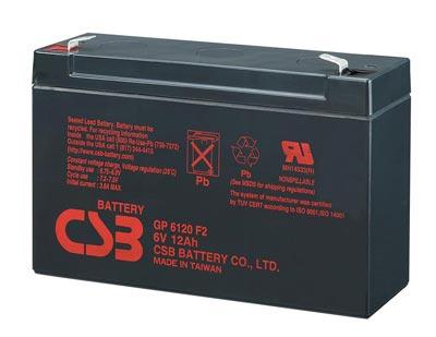 Аккумулятор CSB GP 6120 /  6V 12  Ah (94+6x151x50)