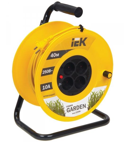 Катушка УК40 с т/з 4 места 2Р/40м 2х1,0 мм2 "Garden"