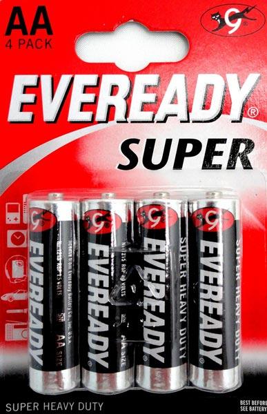 Элемент питания EVEREADY Super Heavy Duty R6 BP4  637084